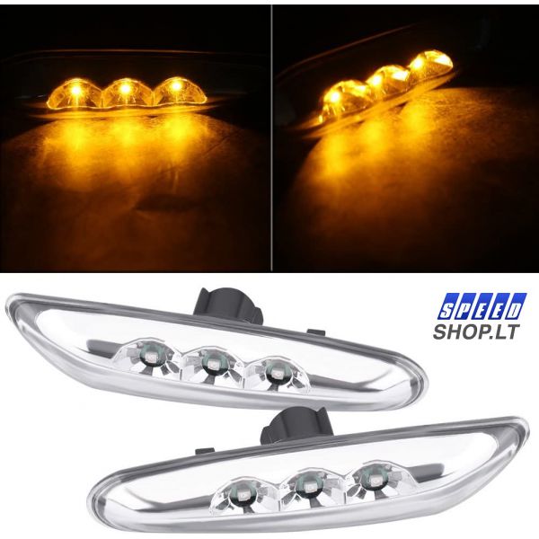 BMW LED skaidrūs posūkiai